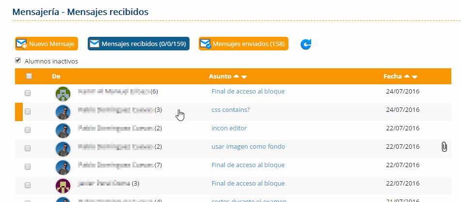 Bandeja de entrada