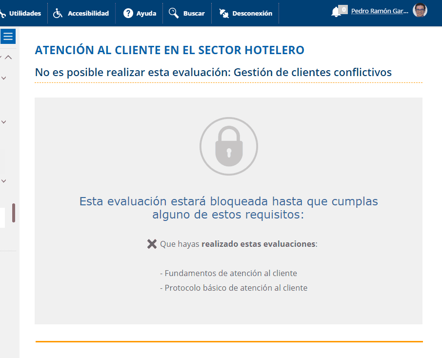 Información a un alumno sobre una evaluación que no puede hacer todavía