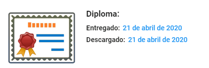 La imagen muestra la zona de información de entrega de diploma de Fundae en SELF