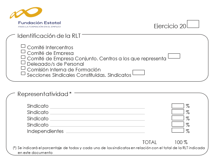 Información sobre la RLT solicitada por Fundae